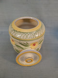 Liz Vigoda Yellow Floral Ceramic Canisters - Set of 3