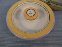 Liz Vigoda Yellow Floral Ceramic Canisters - Set of 3