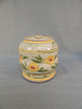 Liz Vigoda Yellow Floral Ceramic Canisters - Set of 3