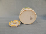 Liz Vigoda Yellow Floral Ceramic Canisters - Set of 3