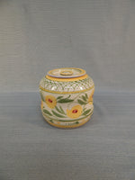 Liz Vigoda Yellow Floral Ceramic Canisters - Set of 3