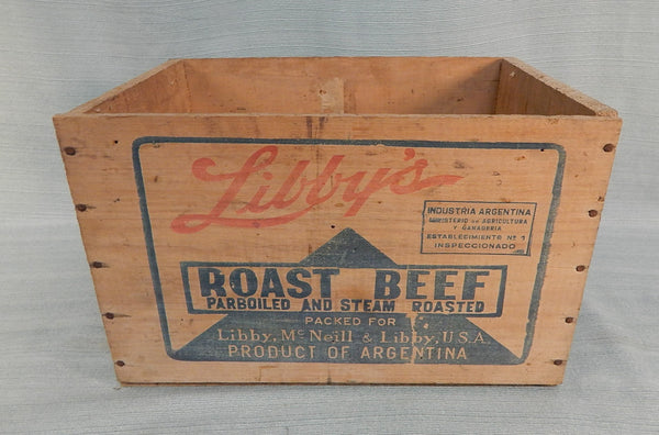 Libby's Roast Beef (Jacksonville) Wood Crate