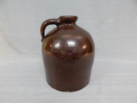 Vintage 10" Dark Brown Rustic Jug