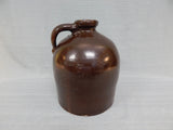 Vintage 10" Dark Brown Rustic Jug