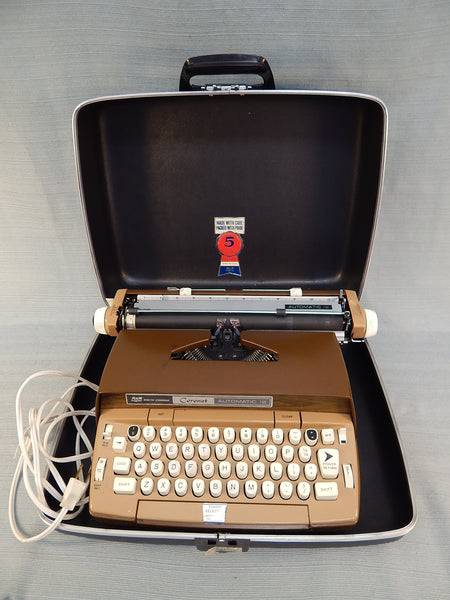 Smith-Corona Coronet Automatic 12 Portable Electric Typewriter with Case - Works!