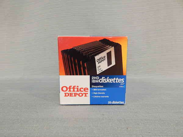 Box of 25 @HD IBM Diskettes - NIB