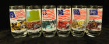 Bicentennial Coca-Cola Heritage Collection Glasses - Set of 6