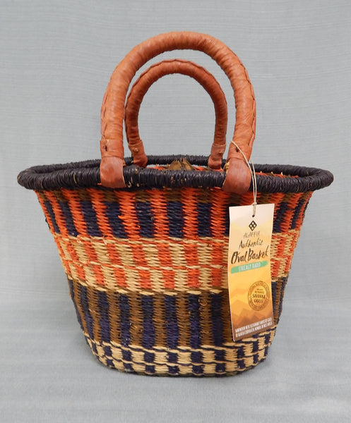 Alaffia 15" w Oval Basket, Made in West Africa - Like New!