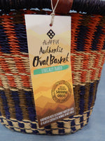 Alaffia 15" w Oval Basket, Made in West Africa - Like New!