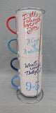 Dolly Parton Stacked Mugs - Set of 4 with Holder