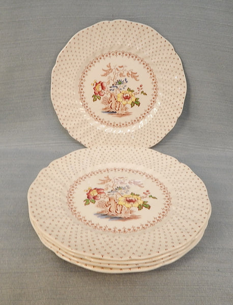 Set of 5 Royal Doulton "Grantham" Salad Plates