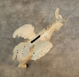 Flying Donkey Coin Bank Figurine - Off-White