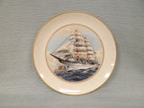 Set of 4 Danbury Mint "Tall Ships" Plates