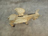 Flying Donkey Coin Bank Figurine - Tan