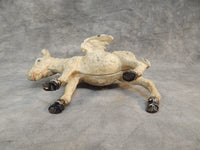 Flying Donkey Coin Bank Figurine - Tan