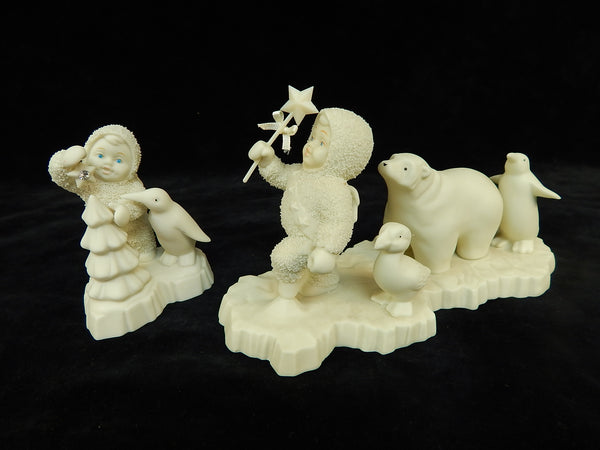 Set of 2 Snow Babies Figurines