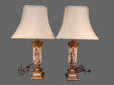 Pair of Roman Themed Table Lamps