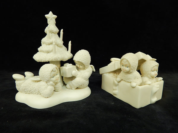 Set of 2 Snow Babies Figurines