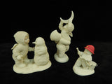 Set of 3 Snow Babies Figurines