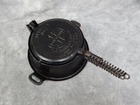 Griswold No. 8 "American" Cast Iron Waffle Maker with Tall Base