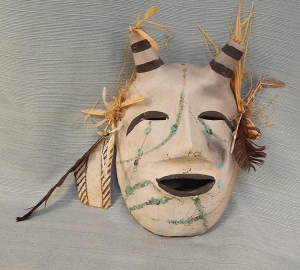 Taos Pueblo Clay Mask by Bernadette Track