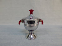Art Deco Chrome Sugar and Creamer