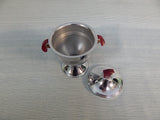 Art Deco Chrome Sugar and Creamer