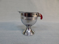 Art Deco Chrome Sugar and Creamer