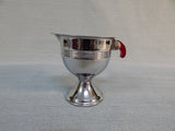 Art Deco Chrome Sugar and Creamer