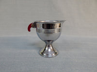Art Deco Chrome Sugar and Creamer