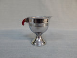 Art Deco Chrome Sugar and Creamer