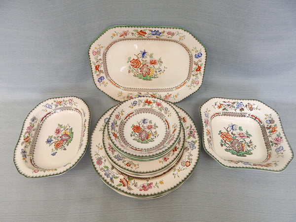 Copeland Spode Chinese Rose China incl. Serving Pieces - 18 Pieces