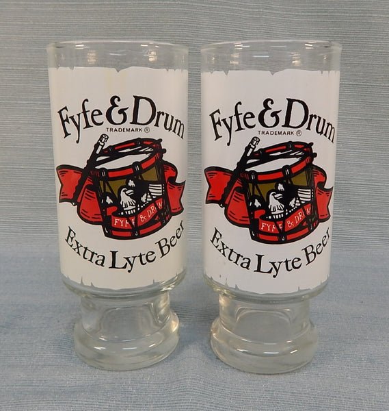 Fyfe & Drum Extra Lyte Beer First Stars and Stripes Glasses - Set of 2