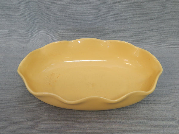 Vintage Abingdon USA Yellow Ceramic Bowl