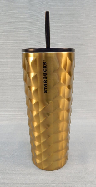 2024 Starbucks 25 oz. Gold Diamonds Travel Mug - Brand New!