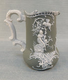 Vintage Sage Jasperware Pitcher