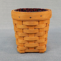 Longaberger 1998 Pen Pal Pencil Basket with Fabric and Plastic Liners