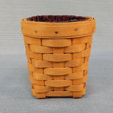Longaberger 1998 Pen Pal Pencil Basket with Fabric and Plastic Liners