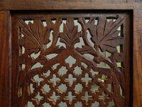 Carved Wood Folding Screen