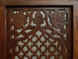 Carved Wood Folding Screen