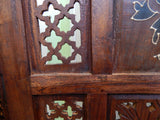 Carved Wood Folding Screen
