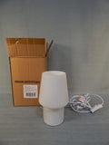 Urban Outfitters White Little Glass Table Lamp - Brand New!