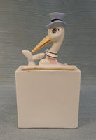 Stork Baby Boy Planter Rubens Originals 1959 Japan