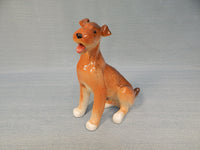 Lomonosov Russia Airedale Terrier Porcelain Figurine