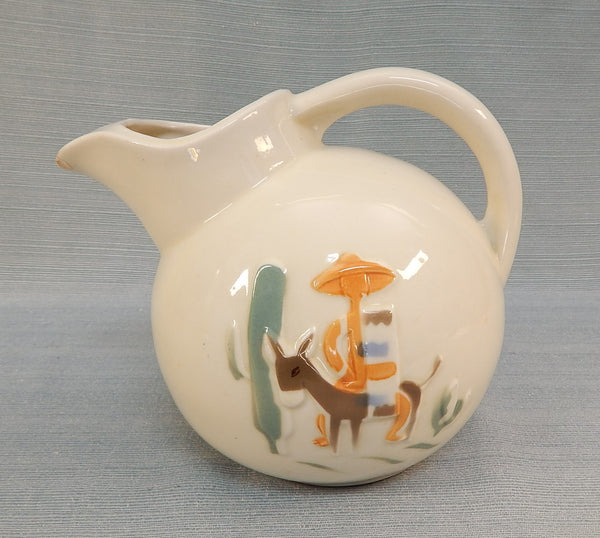 Porcelier Mexican Theme Ball Pitcher - MCM