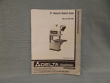 Delta Bench Band Saw, Model 28-160 - Works!