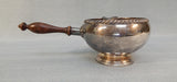 Antique Crescent Silver Plated Sauce Server w/Wood Handle