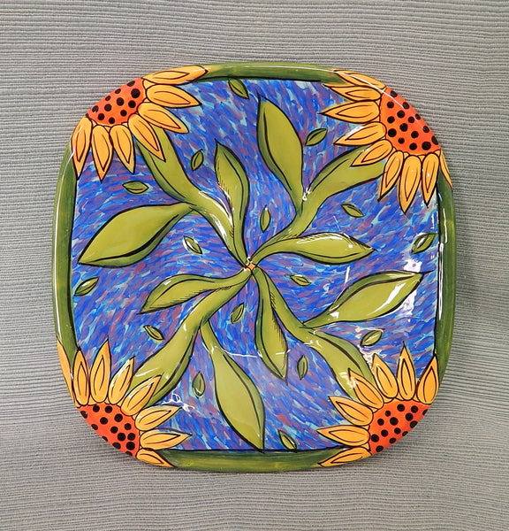 Talavera Style 7" Square Plate