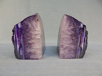 Large Brazilian Quartz Geode Bookends