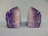Large Brazilian Quartz Geode Bookends
